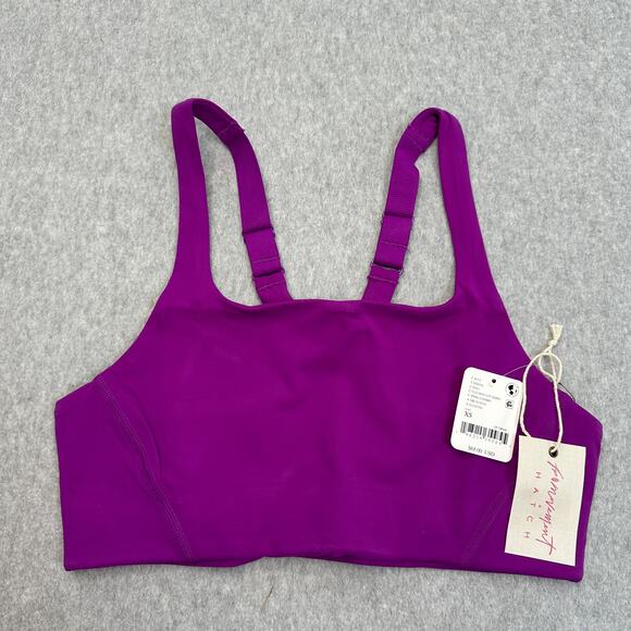 Free People Movement X Hatch Maternity Bra WMNS XS Purple Never Better Racerback - Picture 1 of 11